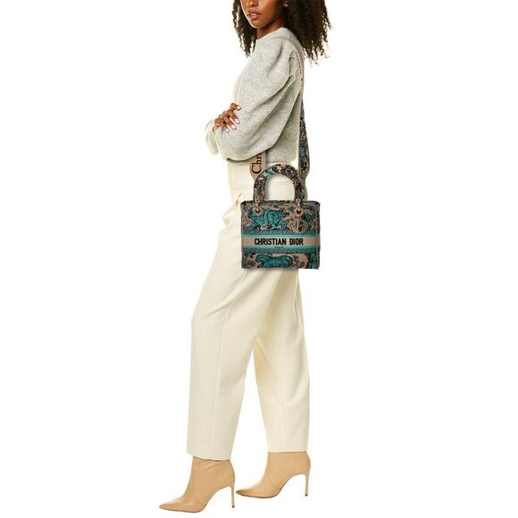 Dior Lady D-Lite Medium Canvas Tote - Picture 4 of 4